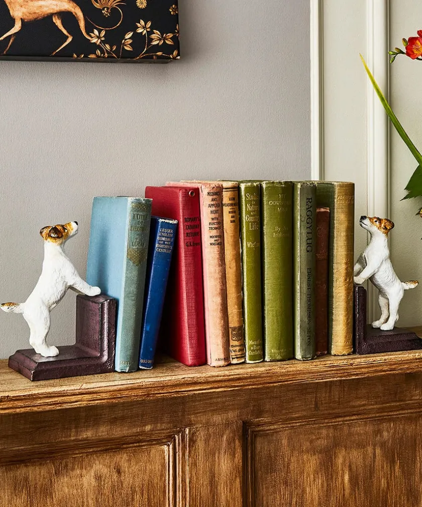 Joe Browns Terrific Terrier Pair Of Cast Iron Antique Bookends- Home Accessories|Animal Décor