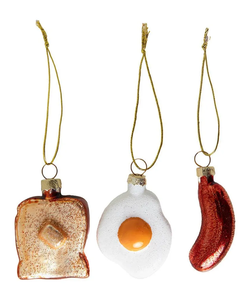 Joe Browns The Big Breakfast Set Christmas Ornaments- Home Accessories|Christmas Homeware