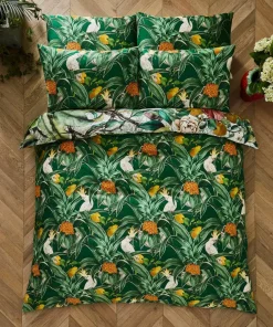 Joe Browns Totally Tropical Reversible Duvet Set- Floral Décor|Animal Décor
