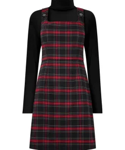 Joe Browns Trudy Check Pinafore-Women Dresses