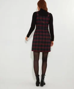 Joe Browns Trudy Check Pinafore-Women Dresses