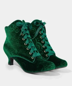 Joe Browns True Elegance Embossed Velvet Boots-Women Ankle Boots|Boots