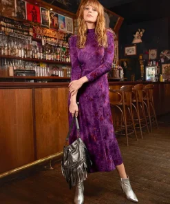 Joe Browns Truly Remarkable Flocked Jersey Dress-Women Petite Collection|Dresses