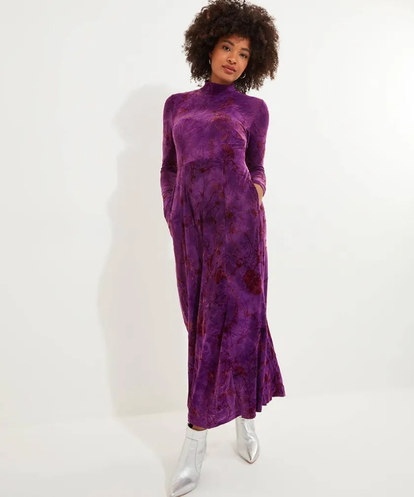 Joe Browns Truly Remarkable Flocked Jersey Dress-Women Petite Collection|Dresses