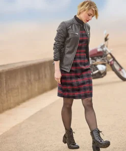Joe Browns Victoria Zip Up Leather Biker Jacket-Women Leather Jackets|Coats & Jackets
