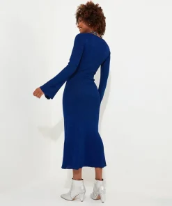 Joe Browns Winter Sparkle Rib Knit Dress-Women Women's Clothing|Knitwear & Cardigans