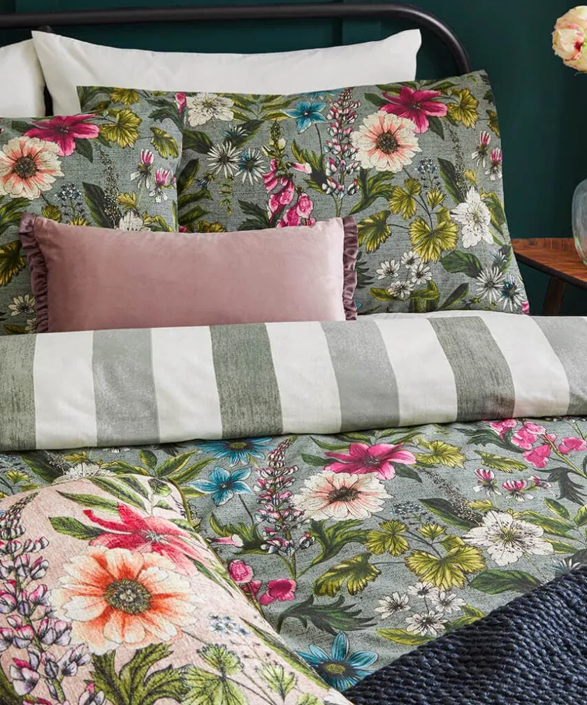 Joe Browns Wonderful Wildflower Cotton Slub Reversible Duvet Set- Floral Décor|Nature Décor