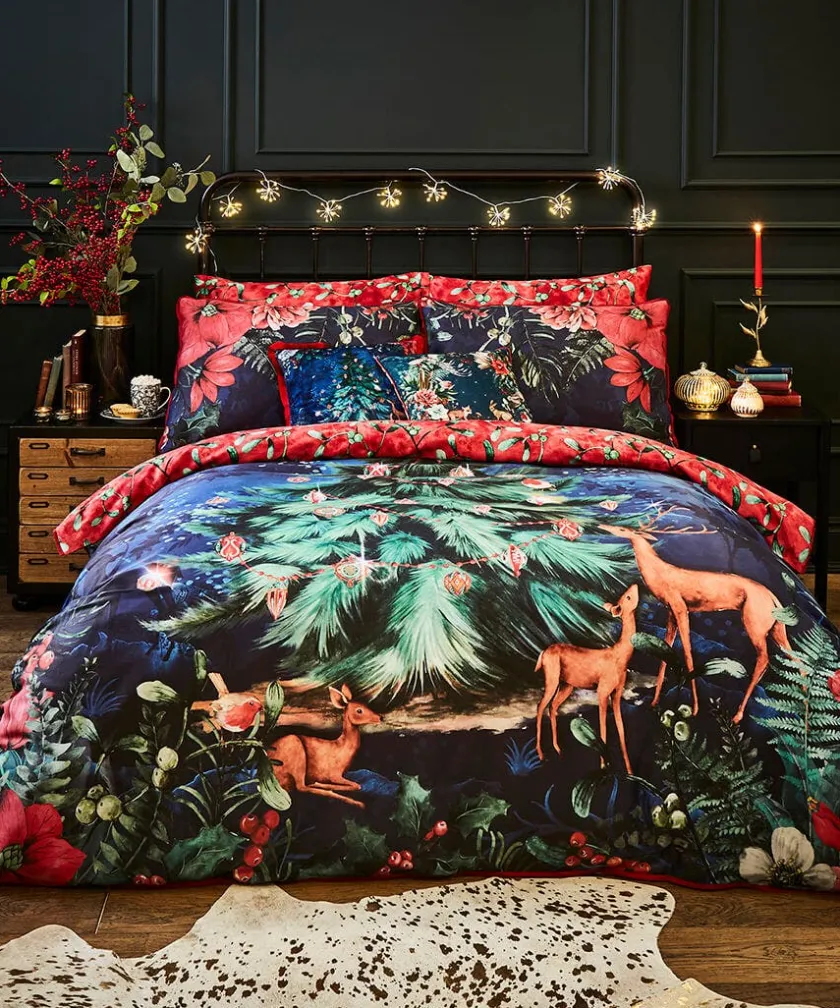 Joe Browns Wondrous Woodland Festive Reversible Duvet Set- Bedding|Novelty Gifts