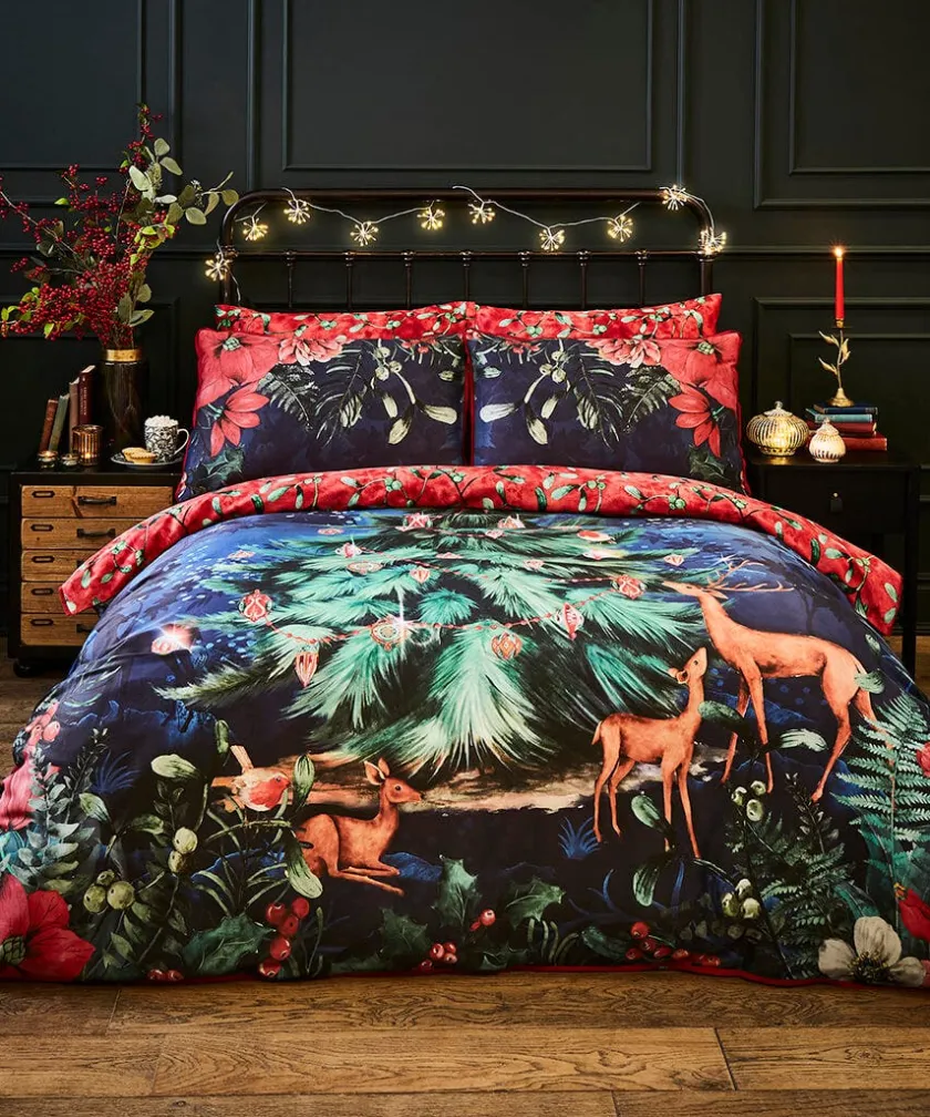 Joe Browns Wondrous Woodland Festive Reversible Duvet Set- Bedding|Novelty Gifts