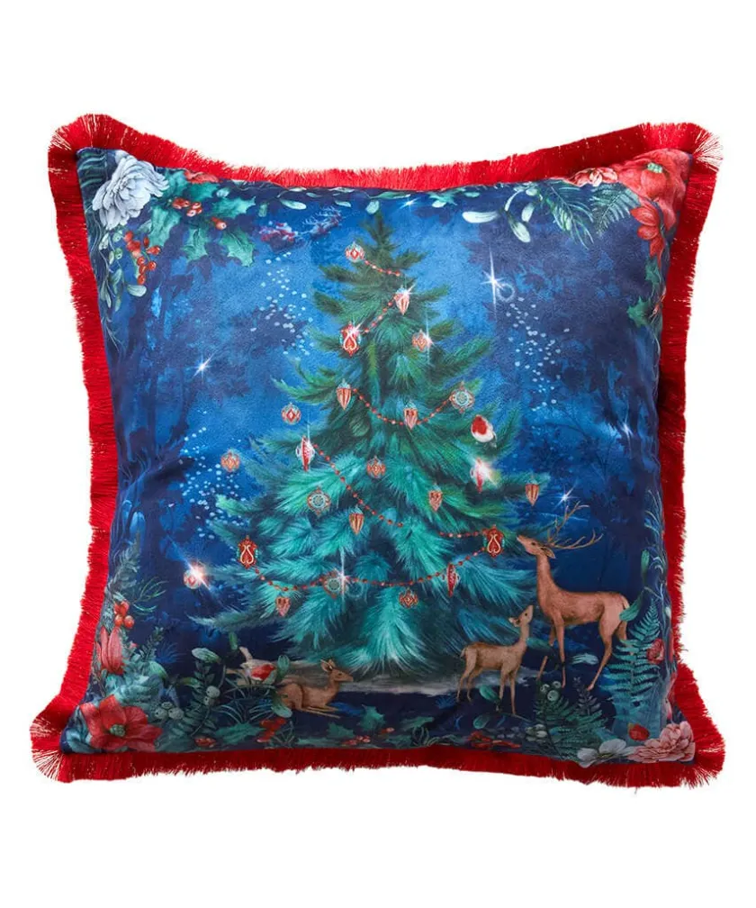 Joe Browns Wondrous Woodland Festive Cushion- Cushions & Throws|Christmas Homeware