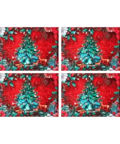 Joe Browns Wondrous Woodland Pack Of 4 Christmas Placemats- Kitchenware & Dining|Christmas Homeware