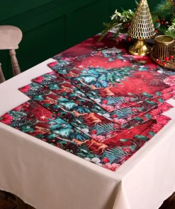 Joe Browns Wondrous Woodland Pack Of 4 Christmas Placemats- Kitchenware & Dining|Christmas Homeware