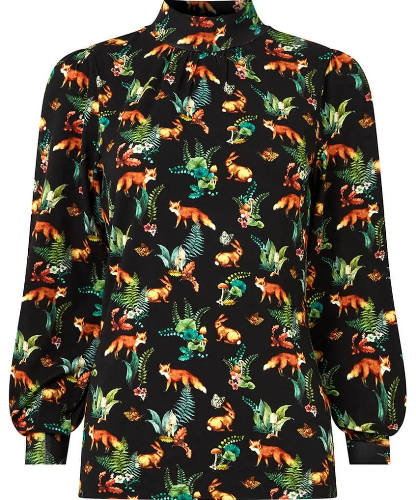 Joe Browns Woodland Wonder Jersey Print Top-Women Tops, Tunics & Blouses